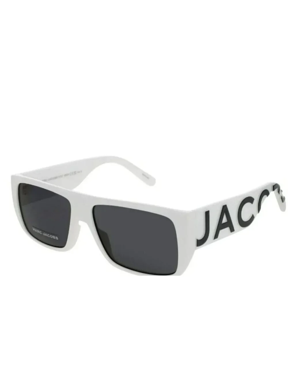 Marc Jacobs White Square Logo Sunglasses NWT
